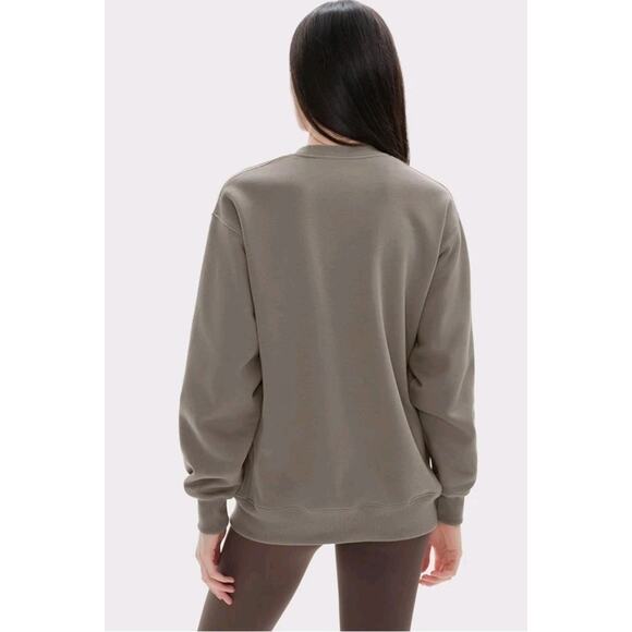 PUMIEY Women's Oversized Sweatshirts Fleece Crew Neck Long Sleeve Size Small - Picture 4 of 6